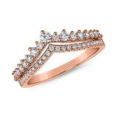 Brilladia FairJewel Damenring aus 14/18 Karat Roségold mit 42 Lab-Grown-Brillanten, ca. 0,44 ct Unkategorisiert online kaufen