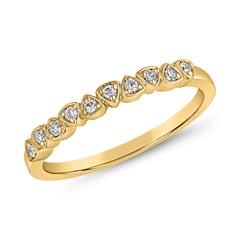 Brilladia FairJewel Damenring aus 585/750 Gelbgold mit 10 Lab-Grown Brillanten, ca. 0,10 ct, River–Top Wesselton, VVS–VS, gravierbar Unkategorisiert online kaufen