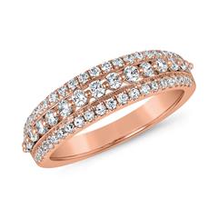 Brilladia FairJewel Damenring aus Roségold mit 59 Lab-Grown Brillanten, ca. 0,70 ct, gravierbar Unkategorisiert Produktbild