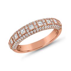 Brilladia FairJewel Damenring mit 129 Labordiamanten, ca. 0,90 ct, aus 14/18 Karat Roségold Unkategorisiert online kaufen