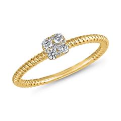 Brilladia FairJewel Damenring mit 9 Lab-Brillanten, ca. 0,17 ct, Gelbgold 585/750 Unkategorisiert online kaufen