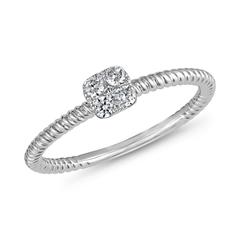 Brilladia FairJewel Damenring mit 9 Labordiamanten, ca. 0,17 ct, in Weißgold oder Platin Unkategorisiert online kaufen