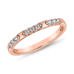 Brilladia FairJewel Gravurring aus 585/750 Roségold mit 9 Lab-Grown Brillanten, 0,13 ct Unkategorisiert online kaufen