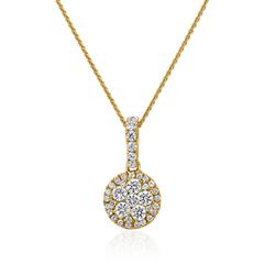 Brilladia FairJewel Halo-Diamantkette aus 585/750 Gelbgold, 38 Labordiamanten, 0,39 ct Unkategorisiert online kaufen