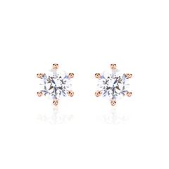 Brilladia FairJewel Ohrstecker mit 2 Lab-Grown Diamanten aus 585 Roségold Unkategorisiert online kaufen
