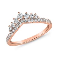 Brilladia FairJewel Ring aus 585/750 Roségold mit 28 Lab-Grown Brillanten, ca. 0,45 ct, gravierbar Unkategorisiert Produktbild