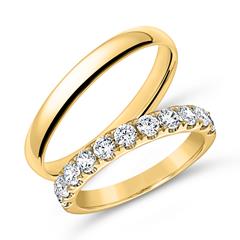 Brilladia FairJewel Ringset mit 11 Laborbrillanten, ca. 0,94 ct, 585 Gelbgold Unkategorisiert online kaufen