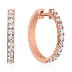 Brilladia FairJewel Roségold-Creolen mit 24 Lab Brillanten, 0,79 ct Unkategorisiert online kaufen