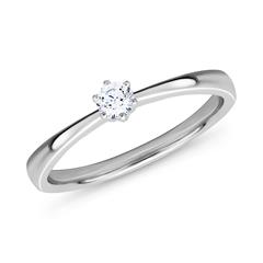 Brilladia FairJewel Verlobungsring aus 750 Weißgold mit Lab-Brillant 0,10 ct D–F VVS–VS Unkategorisiert online kaufen