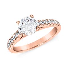 Brilladia FairJewel Verlobungsring mit 15 Lab-Grown Diamanten, ca. 1,28 ct, Roségold Unkategorisiert online kaufen