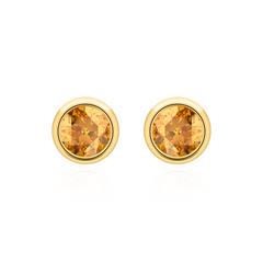 Brilladia Gems Damen-Ohrstecker, 2 Citrine AAA, 585 Gold Unkategorisiert online kaufen