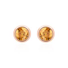 Brilladia Gems Damen-Ohrstecker mit 2 Citrinen, 585 Roségold, AAA Unkategorisiert online kaufen