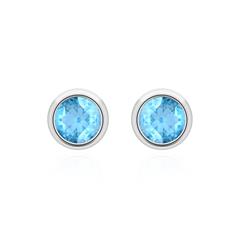Brilladia Gems Damen-Ohrstecker mit 2 Swiss-Blue-Blautopasen aus 585 Weißgold Unkategorisiert online kaufen
