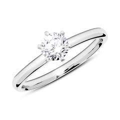 Brilladia GIA-Solitärring 585 Weißgold, 0,50 ct, TW/SI Unkategorisiert Produktbild Brilladia GIA-Solitärring 585 Weißgold, 0,50 ct, TW/SI Unkategorisiert Produktbild