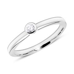 Brilladia gravierbarer Ring mit 1 Brillant 0,07 ct aus 585 Weißgold Unkategorisiert online kaufen