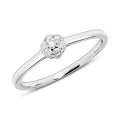 Brilladia Gravurring 585 Weißgold mit 7 Brillanten, 0,07 ct Unkategorisiert online kaufen