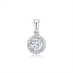 Brilladia Halo-Anhänger 750 Weißgold, 19 Brillanten 0,05 ct, G/SI Unkategorisiert online kaufen