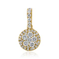 Brilladia Halo-Anhänger aus Gelbgold mit 38 Brillanten, 0,39 ct, TW/SI Unkategorisiert online kaufen