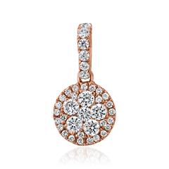 Brilladia Halo-Anhänger mit 38 Brillanten (0,39 ct) aus 14/18 Karat Roségold Unkategorisiert online kaufen