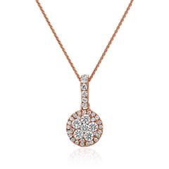 Brilladia Halo-Damenkette aus 14/18 K Roségold mit 38 Brillanten, 0,39 ct, TW/SI Unkategorisiert online kaufen