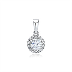 Brilladia Halo-Diamant-Anhänger, 18 Brillanten, 750 Weißgold Unkategorisiert online kaufen