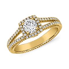 Brilladia Halo-Ring aus 14/18 Karat Gelbgold, 76 Brillanten Unkategorisiert online kaufen