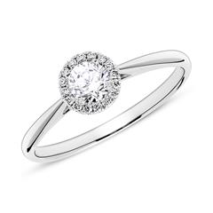 Brilladia Haloring, 17 Brillanten ca. 0,32 ct TW/SI, 750 Weißgold Unkategorisiert Produktbild
