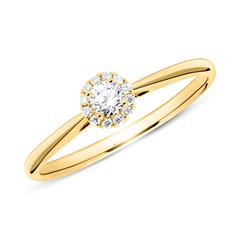 Brilladia Haloring aus 750er Gold mit 13 Diamanten, ca. 0,15 ct, TW/SI Unkategorisiert online kaufen