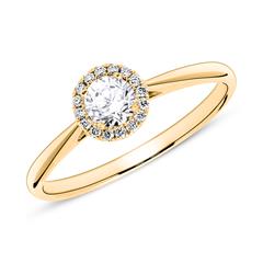 Brilladia Haloring aus 750er Gold mit 17 Brillanten, 0,32 ct TW/SI Unkategorisiert online kaufen
