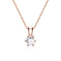Brilladia Halskette mit 1 Brillant 0,05 ct, 585 Roségold Unkategorisiert online kaufen