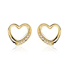 Brilladia Herz-Ohrstecker mit 12 Brillanten, 0,06 ct, 585er Gold Unkategorisiert online kaufen