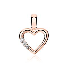 Brilladia Herzanhänger, 3 Brillanten 0,05 ct, 750 Roségold Unkategorisiert online kaufen