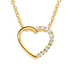 Brilladia Herzkette aus 585 Gold mit 12 Brillanten, 0,07 ct Unkategorisiert online kaufen