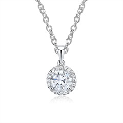 Brilladia Kette mit 20 Brillanten 0,08 ct und GIA-Diamant 0,40 ct, 750 Weißgold Unkategorisiert online kaufen