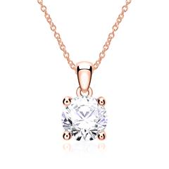 Brilladia Kette mit Brillantanhänger, 0,70 ct, 585 Roségold Unkategorisiert Produktbild