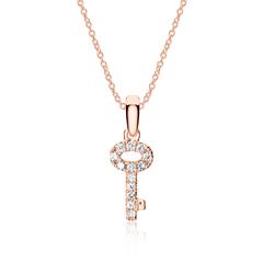 Brilladia Kette mit Schlüssel, 13 Brillanten 0,06 ct, 750 Roségold Unkategorisiert online kaufen