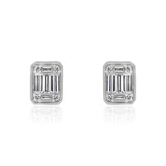 Brilladia Ohrstecker aus Weißgold oder Platin mit 18 Diamanten, 0,73 ct, G/SI Unkategorisiert online kaufen