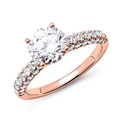 Brilladia Ring aus 750 Roségold mit 60 Brillanten und GIA-Diamant Unkategorisiert online kaufen