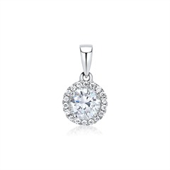 Brilladia Rundanhänger mit 19 Diamanten, ca. 0,31 ct, 750 Weißgold Unkategorisiert online kaufen