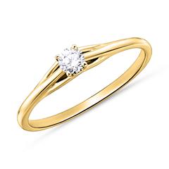 Brilladia Solitär-Verlobungsring 585 Gold, 1 Brillant 0,05 ct TW/SI Unkategorisiert online kaufen
