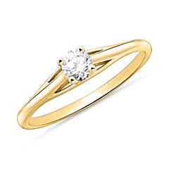 Brilladia Solitär-Verlobungsring 585 Gold, 1 Brillant 0,15 ct TW/SI Unkategorisiert Produktbild