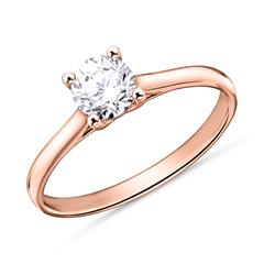 Brilladia Solitär-Verlobungsring aus 585 Roségold mit ca. 0,50 ct GIA-Brillant, Top Wesselton, SI Unkategorisiert online kaufen