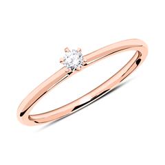 Brilladia Solitärring 0,10 ct aus 750 Roségold, TW/SI Unkategorisiert online kaufen