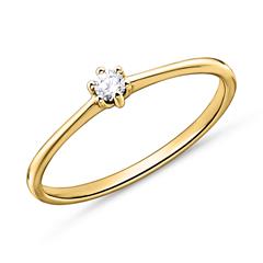 Brilladia Solitärring 585 Gold, 1 Brillant 0,05 ct, Top Wesselton/SI Unkategorisiert online kaufen