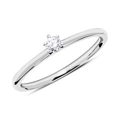 Brilladia Solitärring 750er Weißgold, 1 Brillant 0,10 ct, TW/SI Unkategorisiert Produktbild