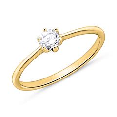 Brilladia Solitärring aus 585er Gold, 1 Brillant ca. 0,15 ct, Top Wesselton/SI Unkategorisiert online kaufen