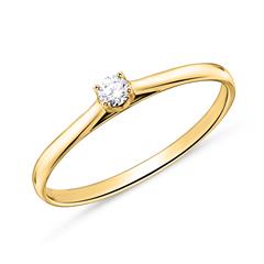 Brilladia Solitärring aus 750er Gold mit 1 Brillant, ca. 0,05 ct TW/SI Unkategorisiert online kaufen