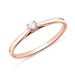 Brilladia Solitärring mit 1 Brillant ca. 0,05 ct aus 585 Roségold Unkategorisiert online kaufen