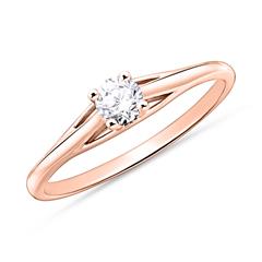 Brilladia Solitärring mit 1 Brillant, ca. 0,15 ct, 750er Roségold Unkategorisiert online kaufen