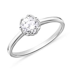 Brilladia Solitärring mit GIA-Brillant ca. 0,50 ct aus 585 Weißgold – Top Wesselton/SI Unkategorisiert online kaufen